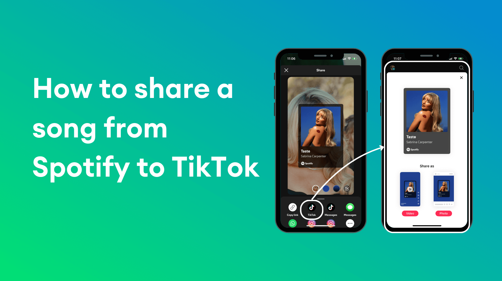 Comment partager une chanson de Spotify à TikTok